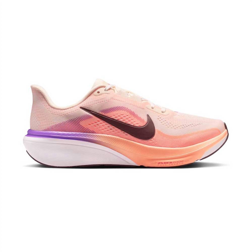 NEW NIKE women's pegasus 42 running shoes in chalk/tattoo/orange pulse/bright vi